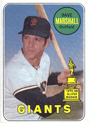 1969 Topps Baseball Cards      464A    Dave Marshall RC